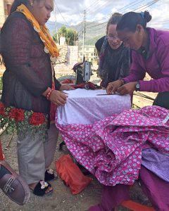 cutting cloth